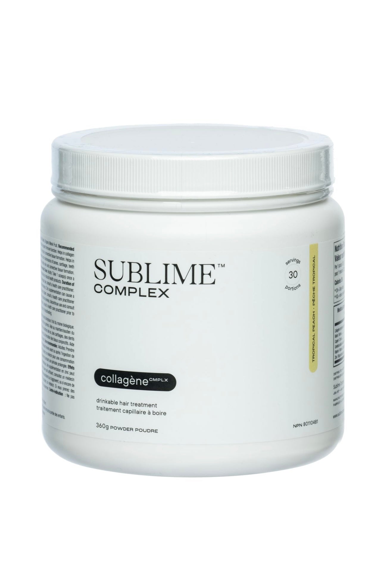 Collagène CMPLX Pêche Tropical pour cheveux fins